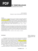 Appadurai, Arjun. Soberania Sem Territorialidade - Notas para Uma Geografia Pós Nacional