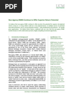 Menozzi Et Al. (2011) Non-Agency RMBS Continue To Offer Superior Return Potential