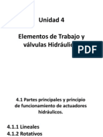 Unidad 4 - Elementos de Trabajo y Válvulas Hidraulicas