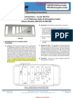 Flakiness & Elongation Index