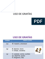 Uso de Grafías