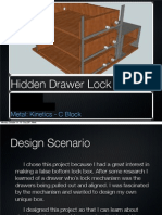 Hidden Drawer Lock Mechanism Design Folder