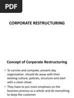 Corporate Restructuring