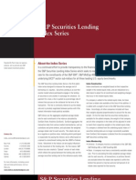 SP Securities Lending Index Series Factsheet