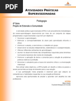 Pedagogia: 6 Série Projeto de Extensão À Comunidade