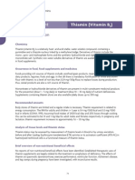 Risk Assessment: Thiamin (Vitamin B)