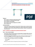 CS 2.2.3.3 Packet Tracer - Configuring Initial Switch Settings Instructions