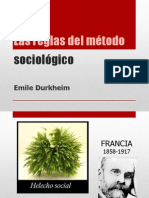 Reglas Del Método Sociológico - Durkheim