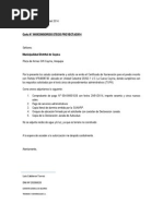 05 Carta A La Municipalidad Dde Cayma Solicitud de Certificado de Nomenclatura