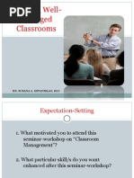 CEM Well-Managed Classrooms Mat 2009