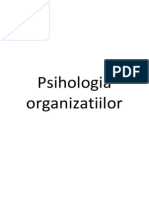 Psihologia Organizatiilor