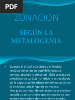 Exposicion de Zonacion