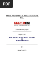 Ansal Properties & Infrastructure LTD.: Real Estate Investment Trends IN Northern India