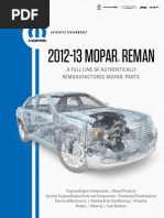 2012 2013 Mopar Reman Catalog