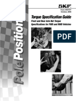 Torque Specification Guide: Front and Rear Axle Nut Torque Specifications For FWD and RWD Vehicles