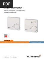 Electro-Mechanical Room Thermostat For Thermal Actuators