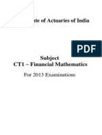 CT1 Financial Mathematics