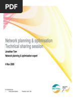 Network Planning & Optimisation 4 Nov 2009