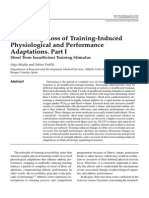 Detraining - Loss of Training-Induced Physiological and Performance Adaptation - Part 1