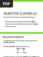 Adjective Clauses