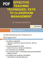 Effective Teaching Techniques: Keys To Classroom Management