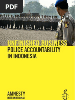 Indonesia: Unfinished Business: Police Accountability in Indonesia