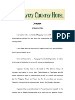 Hotel Practicum Report - Tagaytay Country Hotel Chap. 1&2