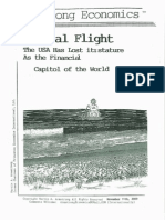 Capital Flight - The USA Has Lost It's Stature As The Financial Capital of The World