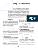 Leo Breiman - Statistical Modeling - Two Cultures