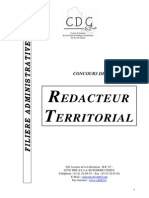 Brochure Rédacteur Territorial