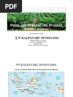 Palm Oil Plantation Project: PT Kalpataru Investama