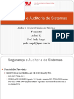 Aula 12 - Segurança e Auditoria de Sistemas - IsO 27034