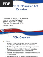 DHS PowerPoint Presentation On FOIA