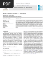 A Critical Review of Bio-Diesel As A Vehicular Fuel