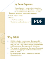 Ordinary Least Squares