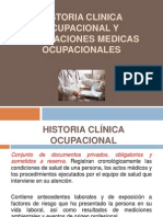 Historia Clinica Ocupacional y Evaluaciones Medicas Ocupacionales Clase