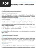 Acertijos y Problemas de Lgica e Ingenio Zumo de Neuronas