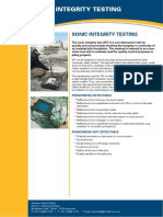 Sonic Integrity Test