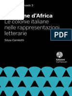 S. Camillotti 2014 - Cartoline D'africa. Le Colonie Italiane Nella Rappresentazione Letteraria