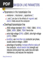 Parameters in The Transmission Line