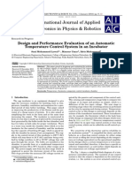 Design and Performance Evaluation of An Automatic Temperature Control System in An Incubator