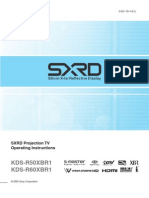 KDS-R50XBR1 KDS-R60XBR1: SXRD Projection TV Operating Instructions