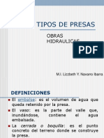 Tipos de Presas