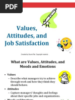 Values Attitudes and Job Satisfaction - Soumi Rai