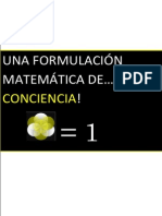 Una Formulacion Matematica de La Conciencia