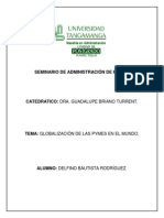 Tarea 1 Globalización de Las PYMES en El Mundo