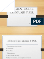 Elementos Del Lenguaje T-SQL