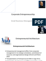 Corporate Entrepreneurship: Small Business Management