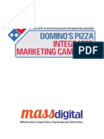 Integrated Marketing Campaign Proposal For Domino's Pizza (Proposal / Leave Behind)