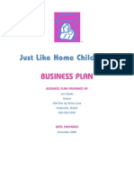 Family Child Care Business Plan